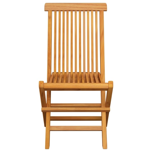 vidaXL foldbare havestole 6 stk. massivt teaktræ