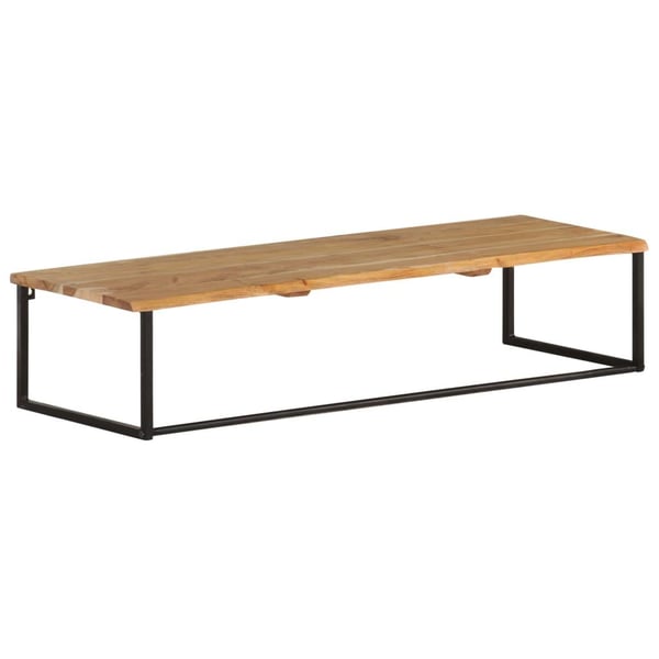 vidaXL knagerække med levende kant 100x35x22 cm massivt akacietræ