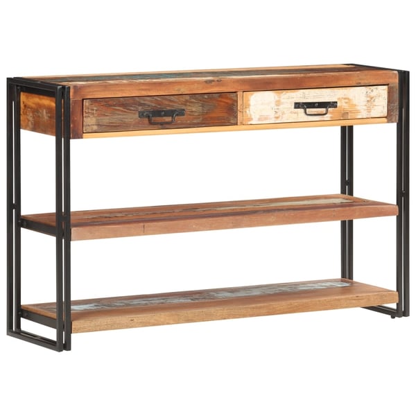 vidaXL Skjenk 120x30x75 cm gjenvunnet heltre