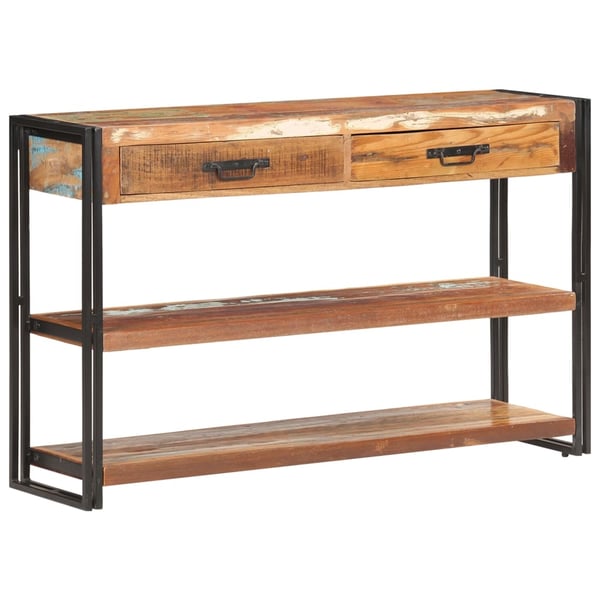 vidaXL Skjenk 120x30x75 cm gjenvunnet heltre
