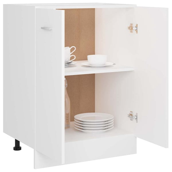 vidaXL Bunnskap "Lyon" hvit 60x46x81,5 cm konstruert tre