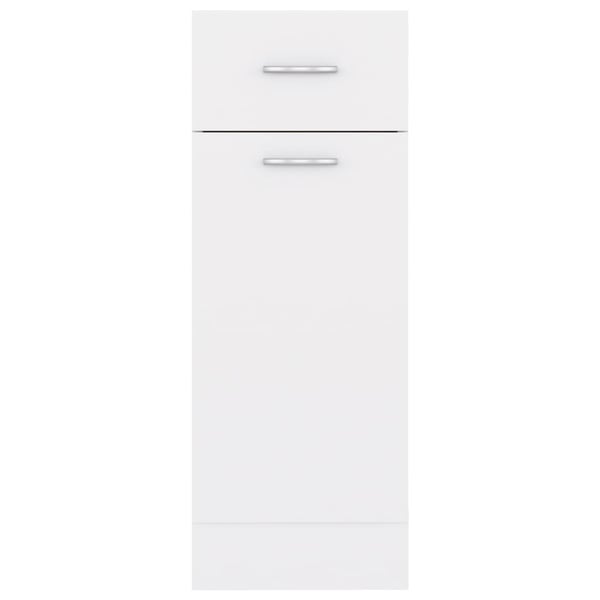 vidaXL Bunnskap med skuff "Lyon" hvit 30x46x81,5 cm konstruert tre