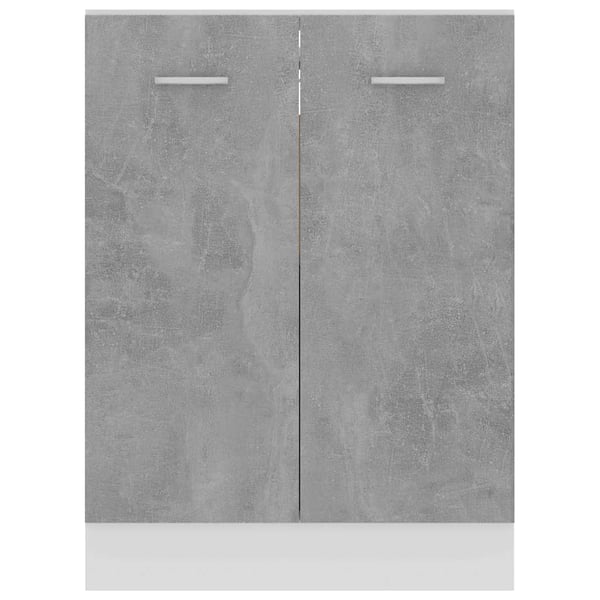 vidaXL Bunnskap "Lyon" betonggrå 60x46x81,5 cm konstruert tre