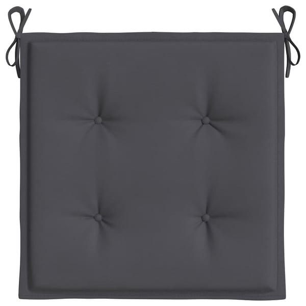 vidaXL hynder til havestol 6 stk. 50x50x3 cm oxfordstof antracitgrå