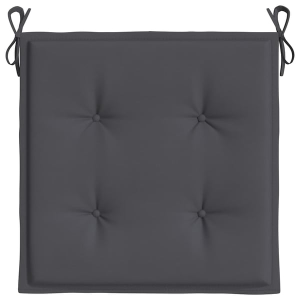 vidaXL hynder til havestol 4 stk. 50x50x3 cm oxfordstof antracitgrå