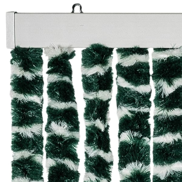 vidaXL Insektgardin grønn og hvit 100x220 cm chenille