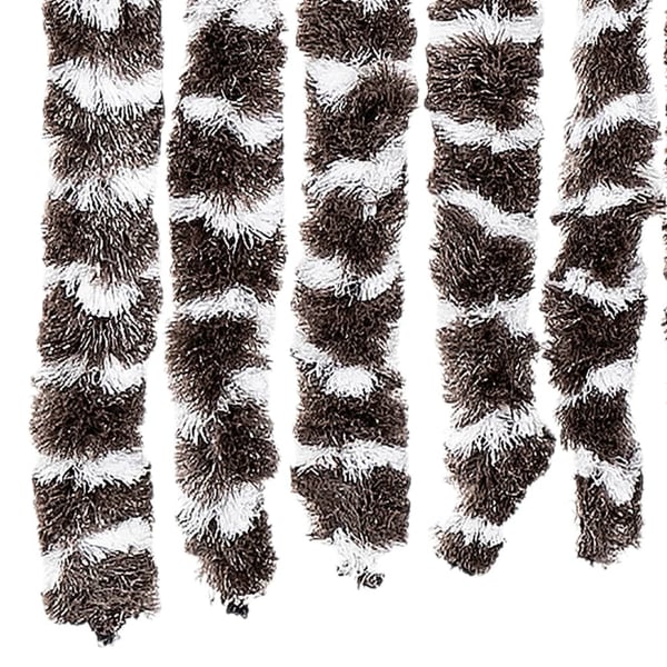 vidaXL Insektgardin brun og hvit 100x220 cm chenille