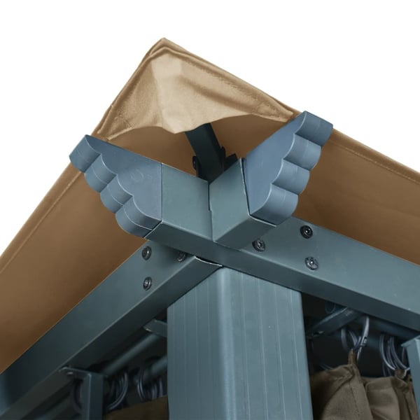 vidaXL Markise Hvit 3,5 x 2,5 m Metall