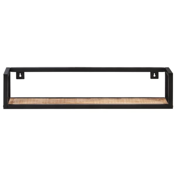 vidaXL væghylder 2 stk. 80 cm ru mangotræ