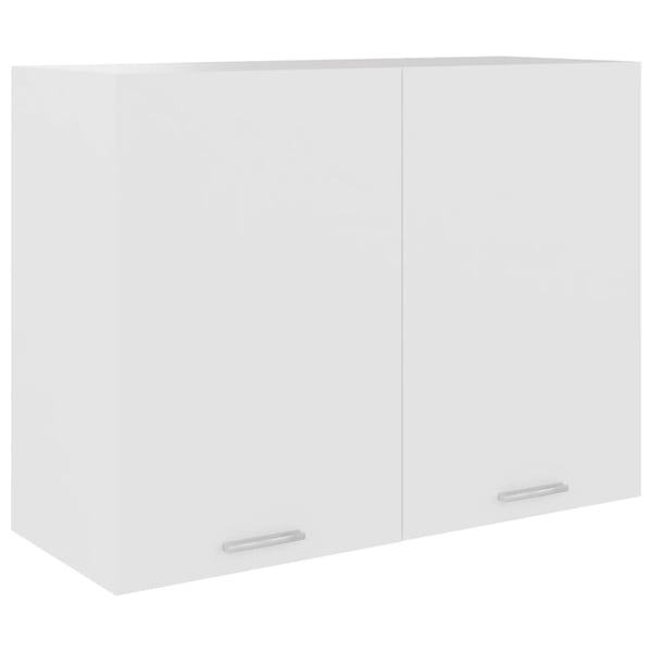 vidaXL Hengende skap "Lyon" hvit 80x31x60 cm konstruert tre