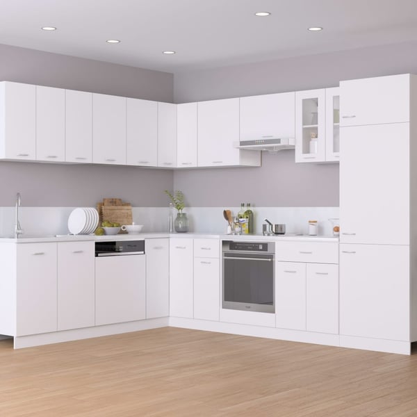 vidaXL Hengende skap "Lyon" hvit 80x31x60 cm konstruert tre