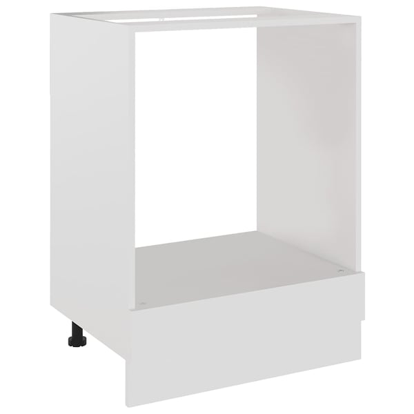 vidaXL ovnskab "Riga" hvid 60x46x81,5 cm konstrueret træ