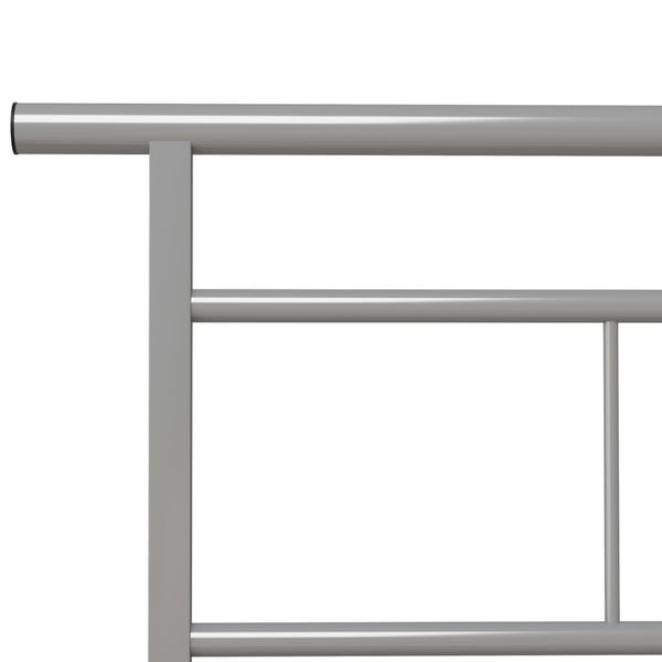 vidaXL Seng/Sengeramme grå metall 90x200 cm change1