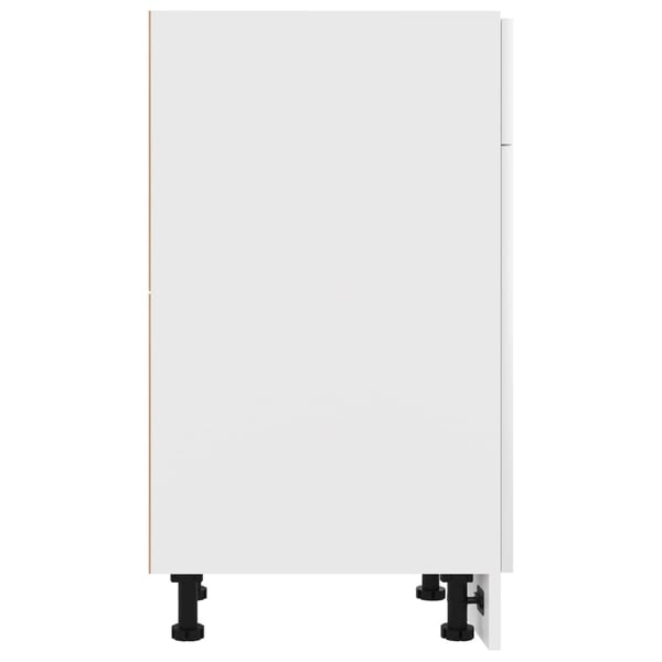 vidaXL Bunnskap med skuff "Lyon" hvit 50x46x81,5 cm sponplate