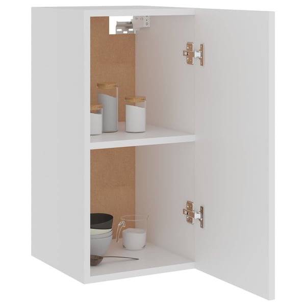 vidaXL Hengende skap "Lyon" hvit 29,5x31x60 cm konstruert tre