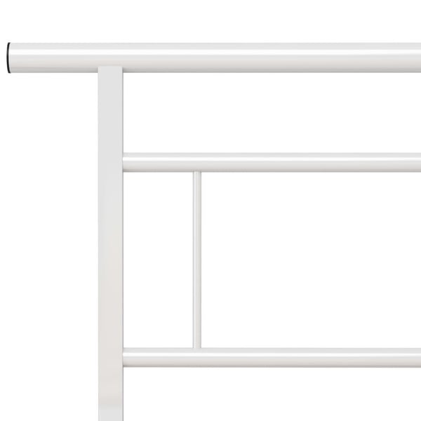 vidaXL Seng/Sengeramme hvit metall 140x200 cm change1