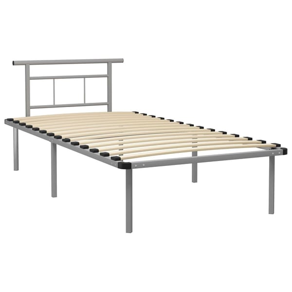 vidaXL sengestel 100x200 cm metal grå change1