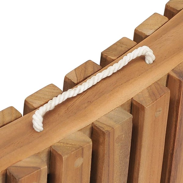 vidaXL Sammenleggbar solseng med bord heltre teak