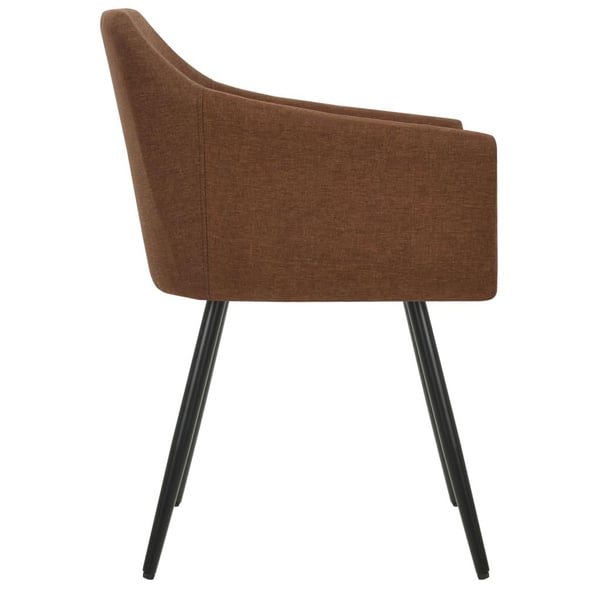 vidaXL spisebordsstole 6 stk. stof brun