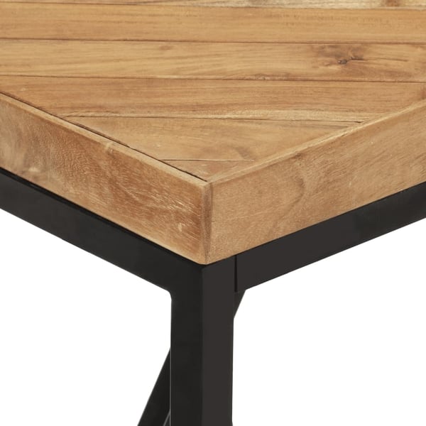 vidaXL Spisebord 120x60x76 cm heltre akasie og mango