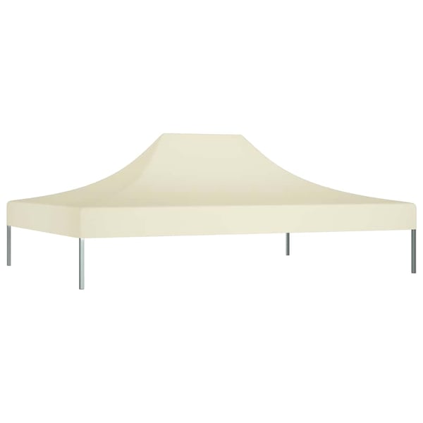 vidaXL Juhlateltan katto 4,5x3 m kerma 270 g/m²