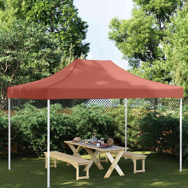vidaXL Teltduk for festtelt 4x3 m terrakotta 270 g/m²