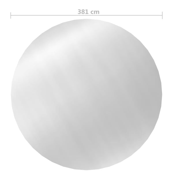 vidaXL Poolskydd silver 381 cm PE
