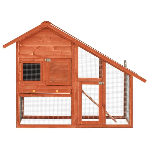 vidaXL Kaninbur 140x63x120 cm heltre gran