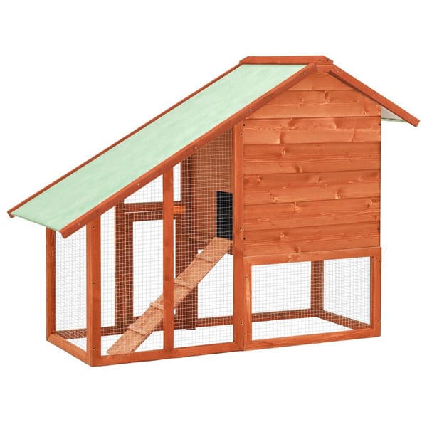 vidaXL Kaninbur 140x63x120 cm heltre gran