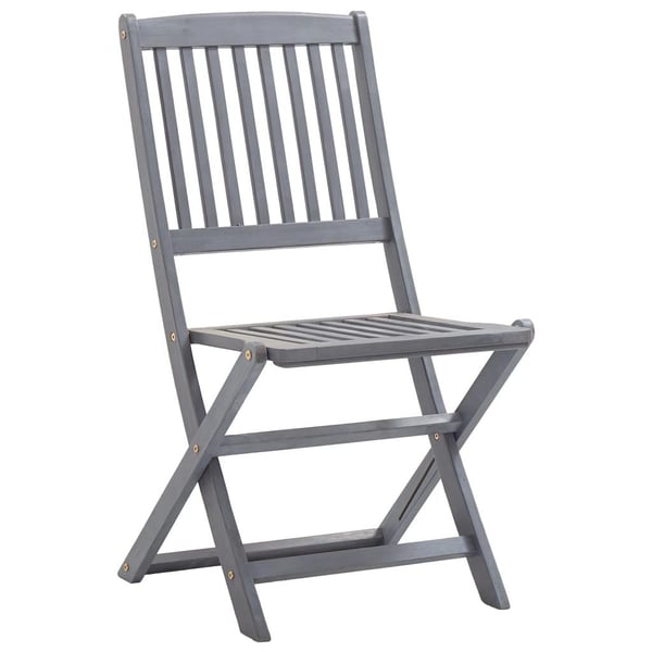 vidaXL foldbare udendørsstole 6 stk. med hynder massivt akacietræ