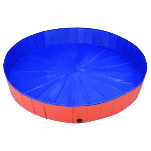 vidaXL foldbart hundebassin 200x30 cm PVC rød