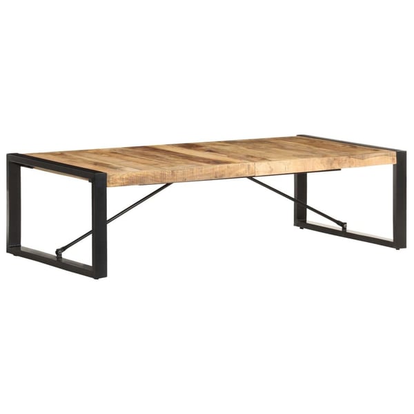 vidaXL Sofabord 140x70x40 cm grovt mangotre change2