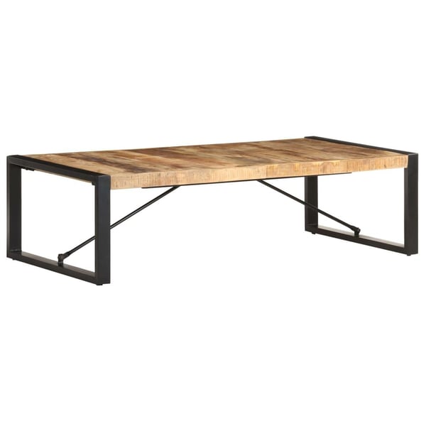 vidaXL Sofabord 140x70x40 cm grovt mangotre change2