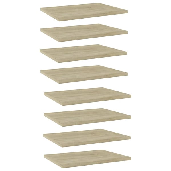 vidaXL Hylleplater 8 stk sonoma eik 40x30x1,5 cm sponplate