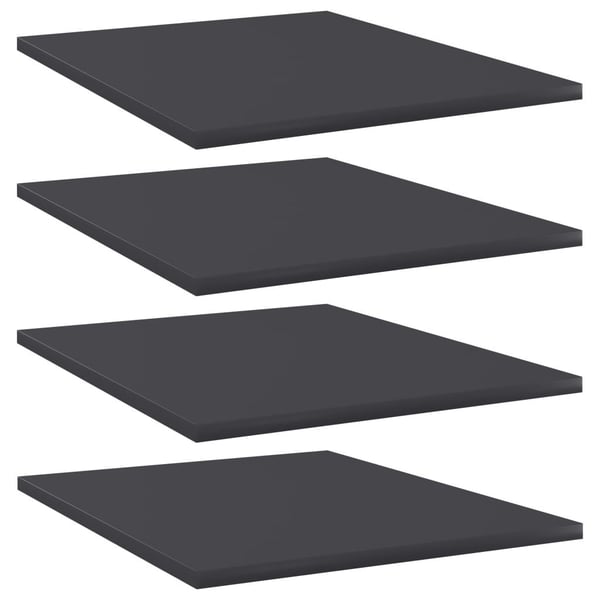 vidaXL Hylleplater 4 stk grå 40x50x1,5 cm sponplate