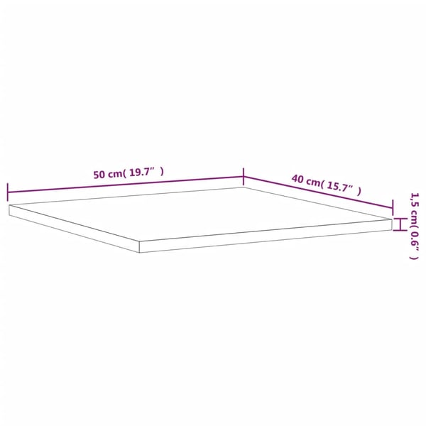 vidaXL Hylleplater 4 stk grå 40x50x1,5 cm sponplate