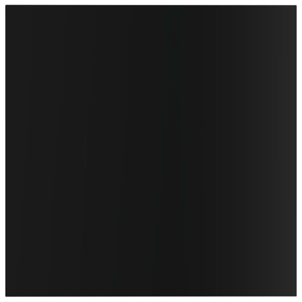 vidaXL Hylleplater 8 stk høyglans svart 40x40x1,5 cm sponplate
