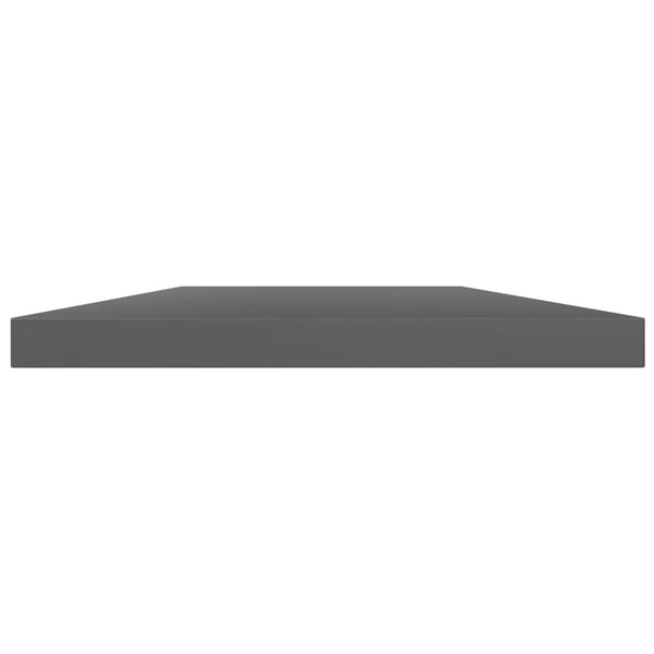 vidaXL boghylder 4 stk. 60x10x1,5 cm spånplade grå højglans