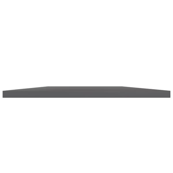 vidaXL Hylleplater 4 stk høyglans grå 100x40x1,5 cm sponplate