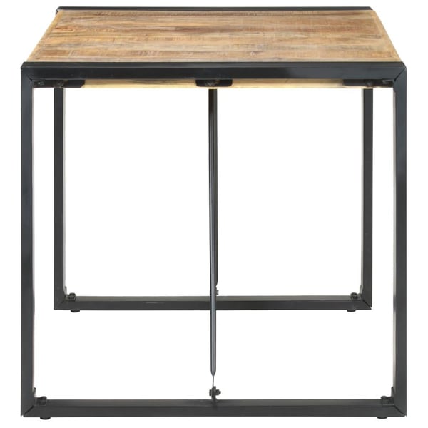 vidaXL Spisebord 80x80x75 cm grovt mangotre