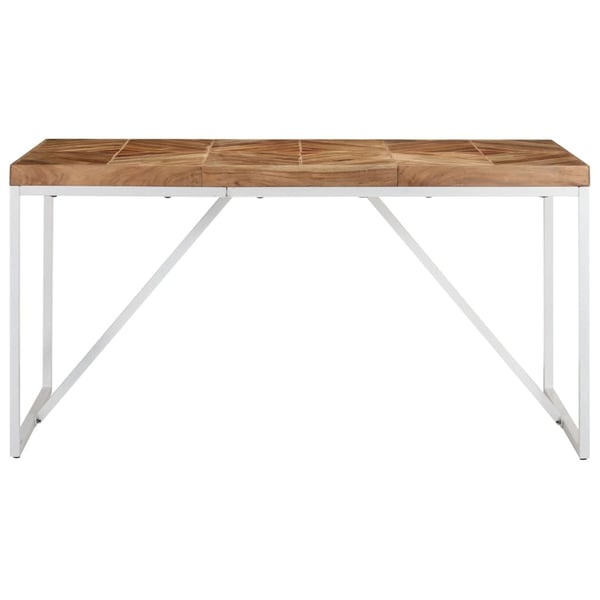 vidaXL spisebord 140x70x76 cm massivt akacietræ og mangotræ