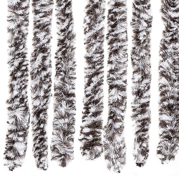vidaXL Insektgardin brun og beige 90x200 cm chenille