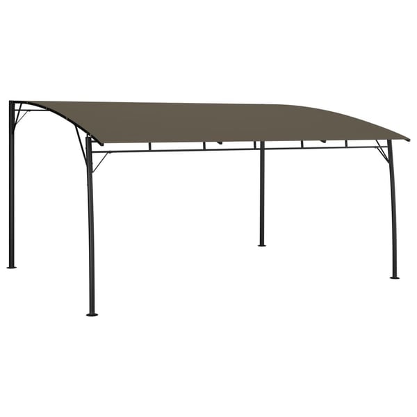 vidaXL Hagemarkise 4x3x2,55 m gråbrun