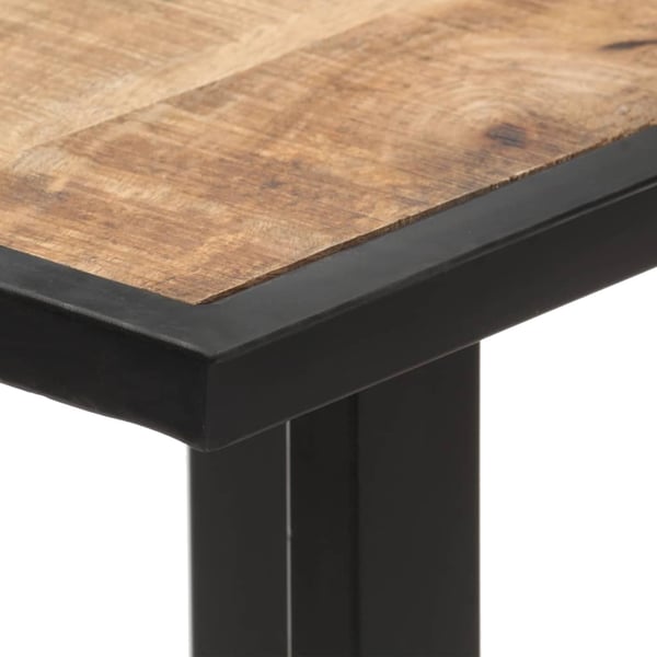 vidaXL Spisebord 140 cm grovt mangotre