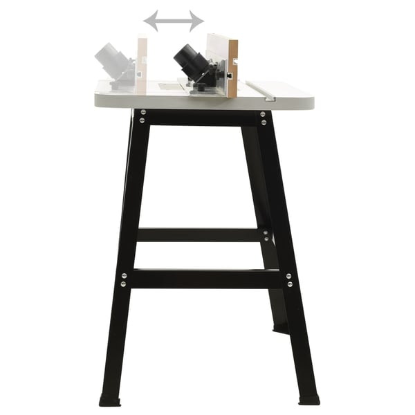 vidaXL Fresebord stål og MDF 81x61x88 cm