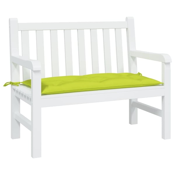 vidaXL hynde til havebænk 100x50x7 cm oxfordstof lysegrøn