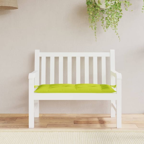 vidaXL hynde til havebænk 100x50x7 cm oxfordstof lysegrøn