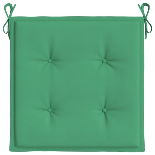 vidaXL hynder til havestol 6 stk. 50x50x3 cm oxfordstof grøn