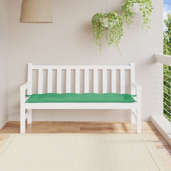 vidaXL hynde til havebænk 150x50x7 cm oxfordstof grøn