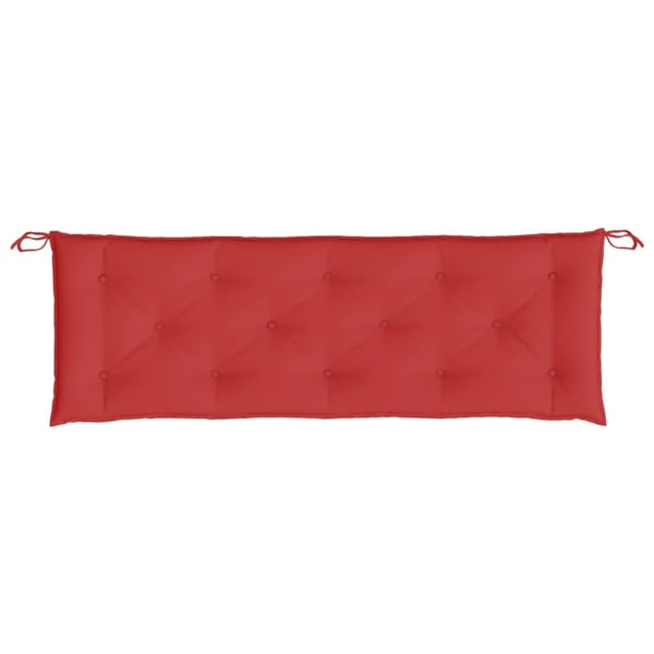 vidaXL hynde til havebænk 150x50x7 cm oxfordstof rød
